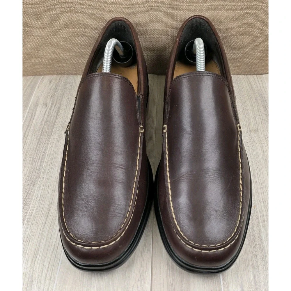 Cole Haan Grand OS Mens 11.5M Chocolate Brown Slip On Driving Loafers Shoes